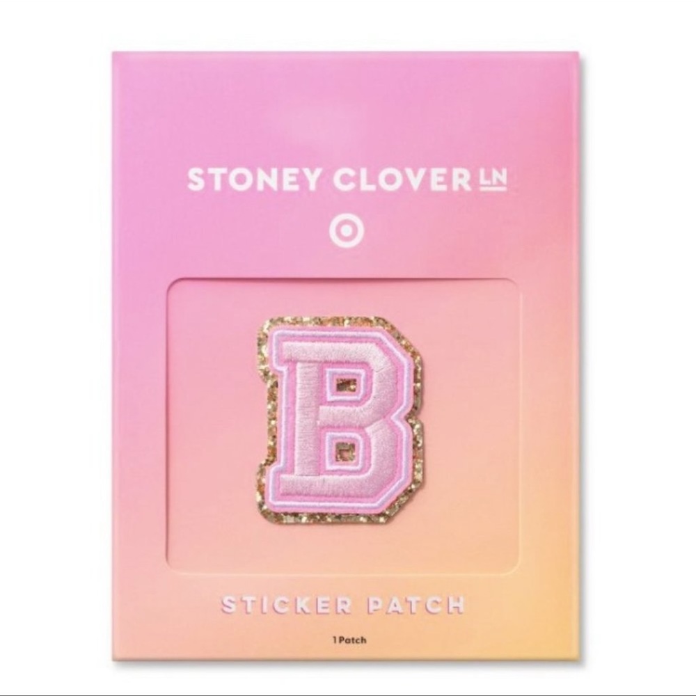 B Letter Patch - Stoney Clover Lane x Target Light Pink